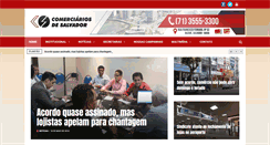 Desktop Screenshot of comerciariossalvador.com.br