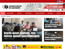 Tablet Screenshot of comerciariossalvador.com.br